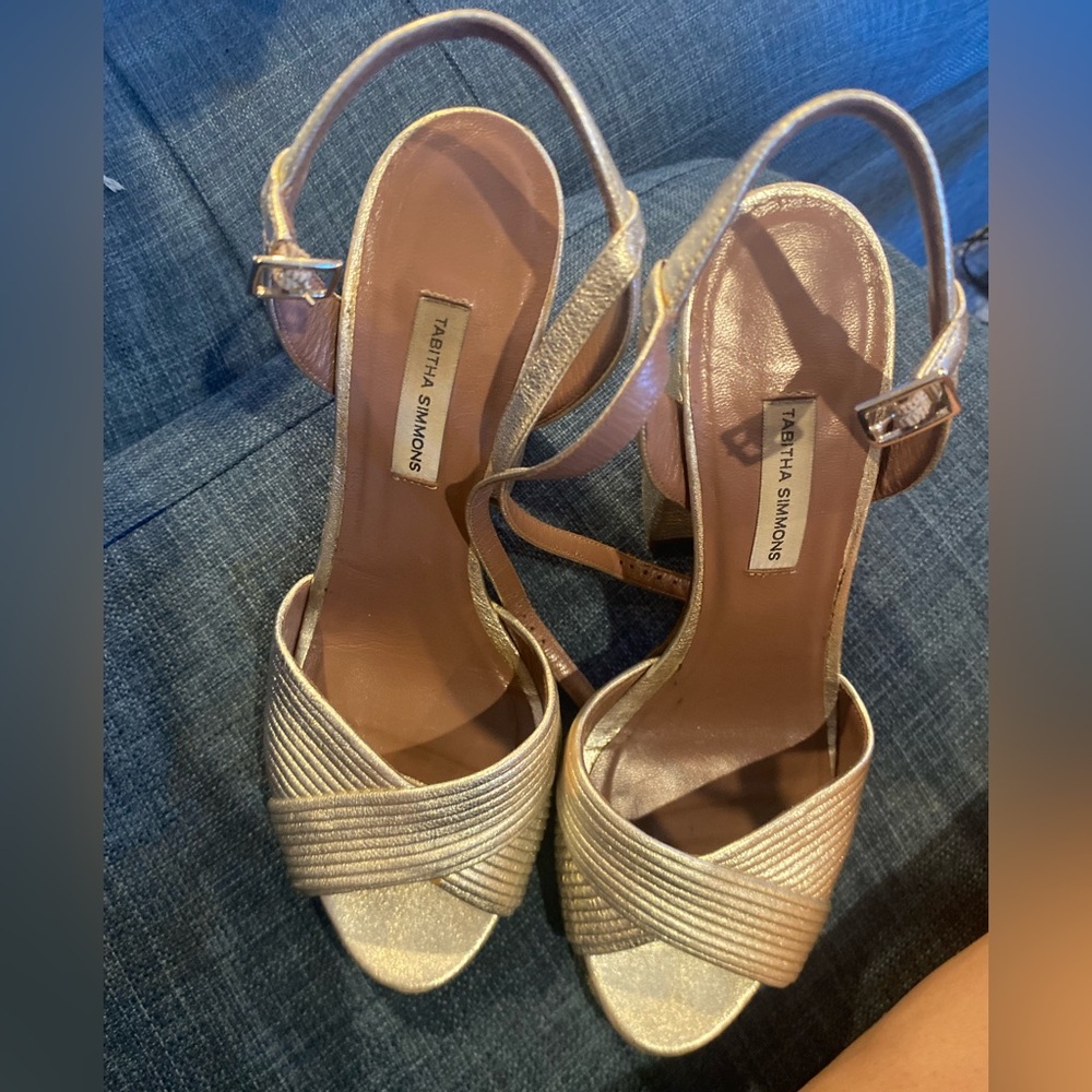 Tabitha Simmons Women's Kali
Pleated Block-Heel Sandals